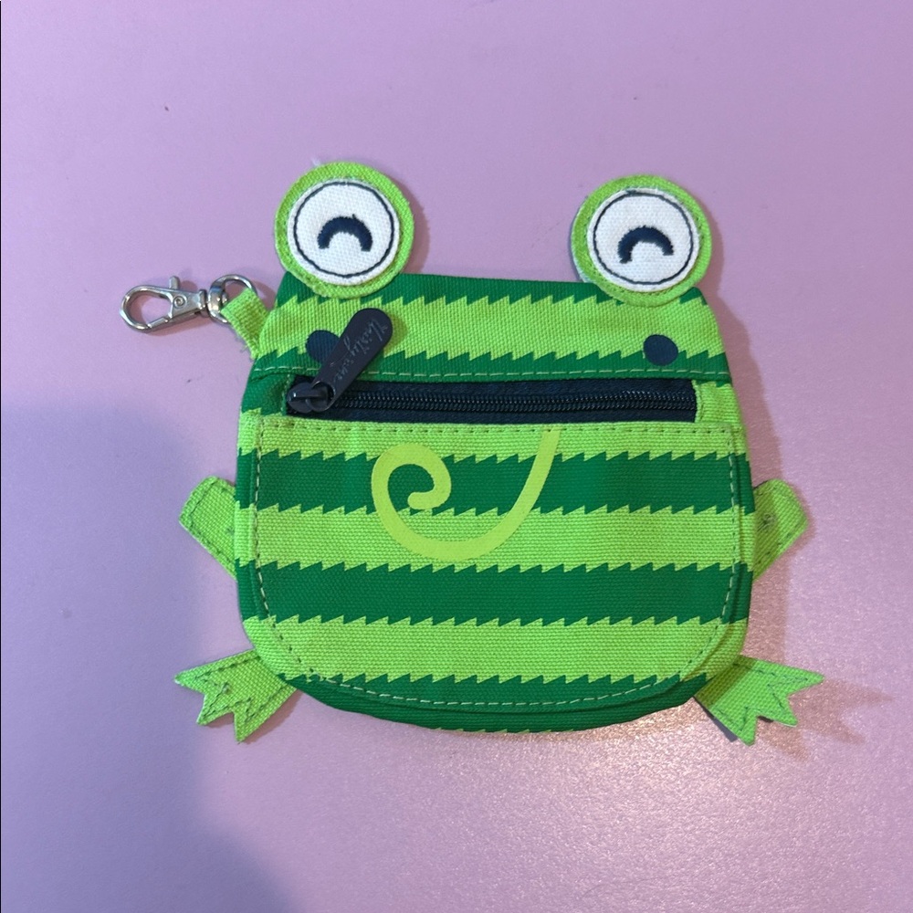 Thirty One Green Frog Coin Pouch